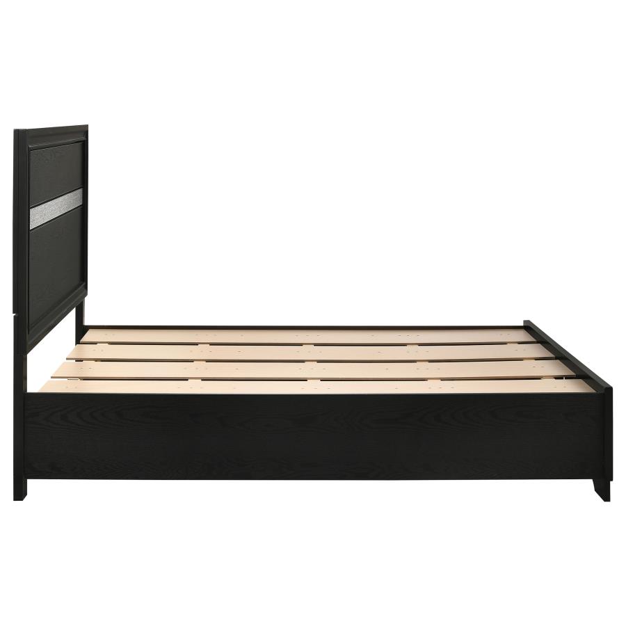 Miranda 51-inch Wood Full Storage Panel Bed Black view 10