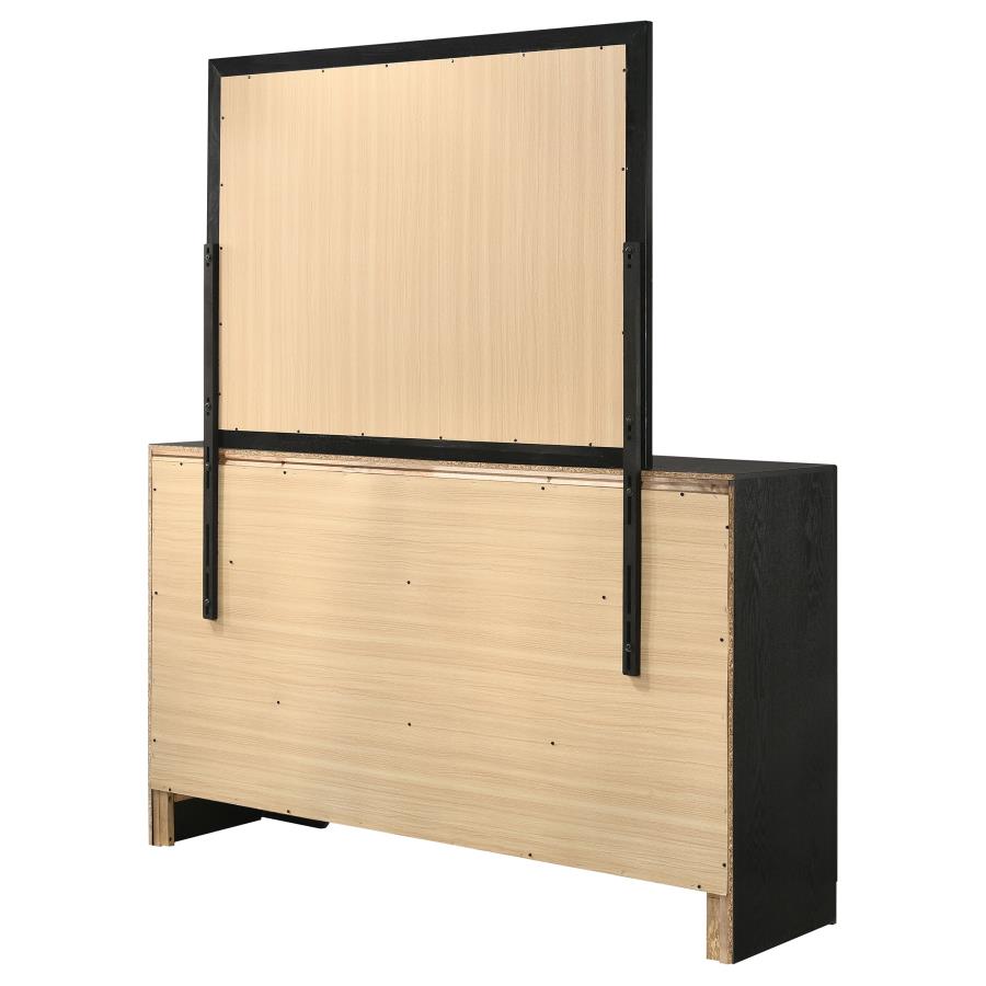 Miranda 7-drawer Dresser with Mirror Black view 8