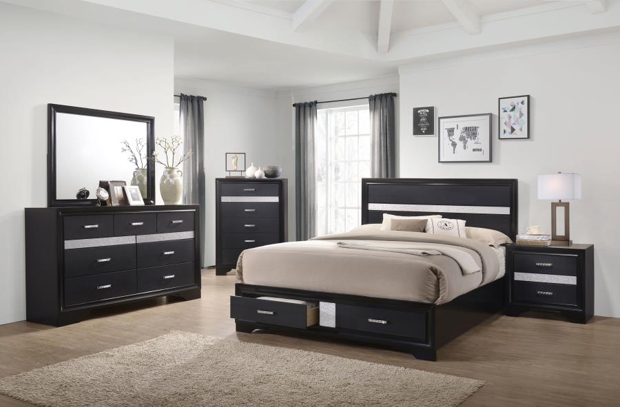Miranda 9-drawer Dresser Black view 13
