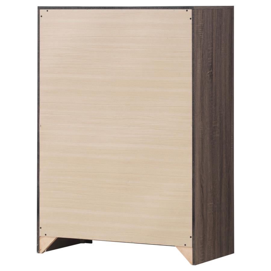 Brantford 4-drawer Bedroom Chest Barrel Oak view 8