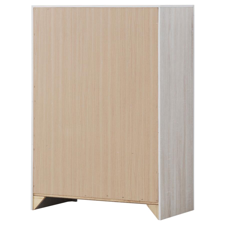 Brantford 4-drawer Bedroom Chest Coastal White view 8