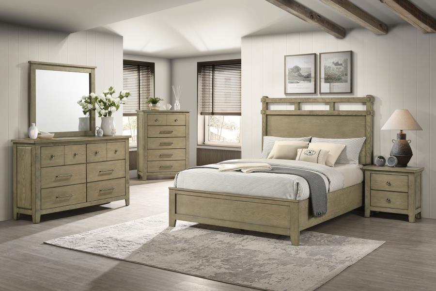 Hazlewood 61-inch Eastern King Panel Bed Vineyard Oak view 10