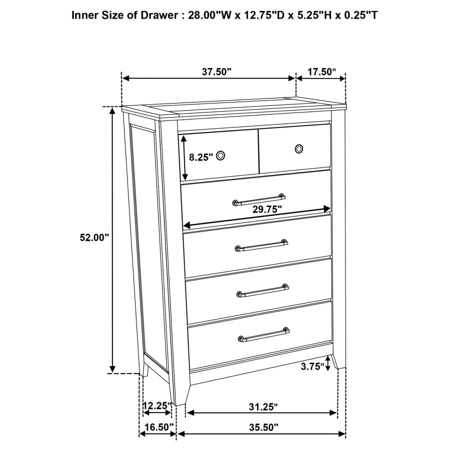 Hazlewood 5-piece Queen Bedroom Set Vineyard Oak view 19
