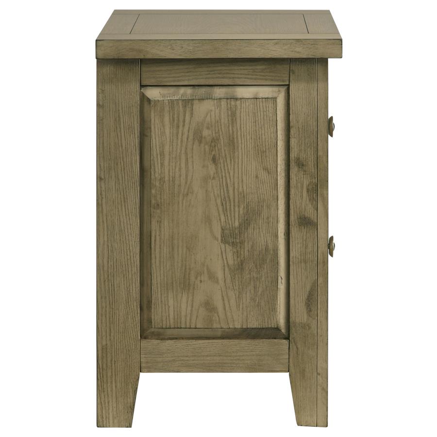 Hazlewood 2-drawer Nightstand Bedside Table Vineyard Oak view 9