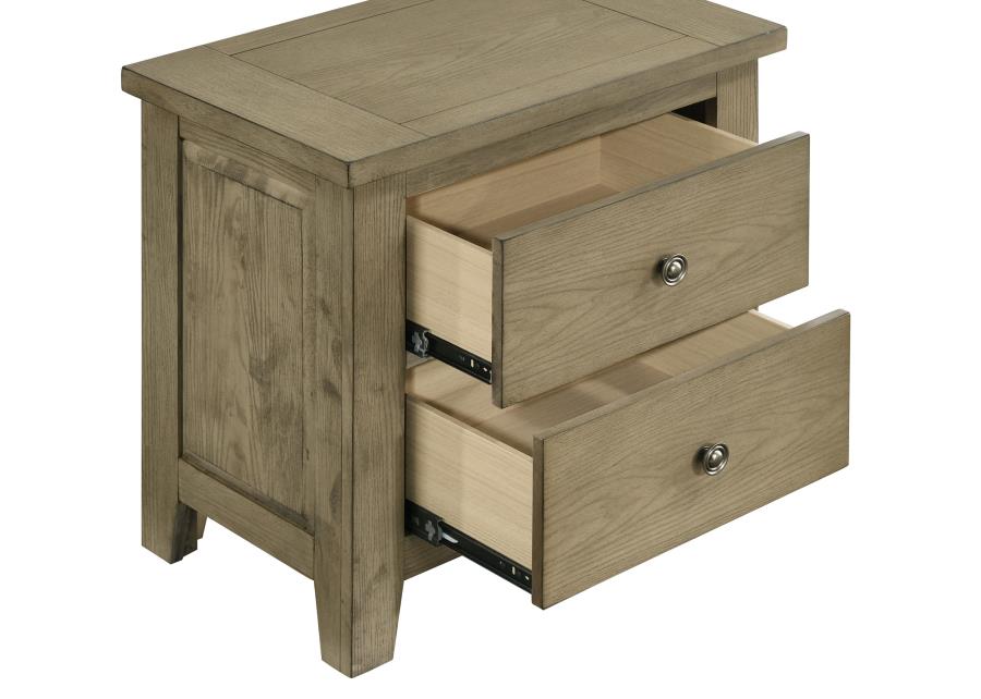 Hazlewood 2-drawer Nightstand Bedside Table Vineyard Oak view 10