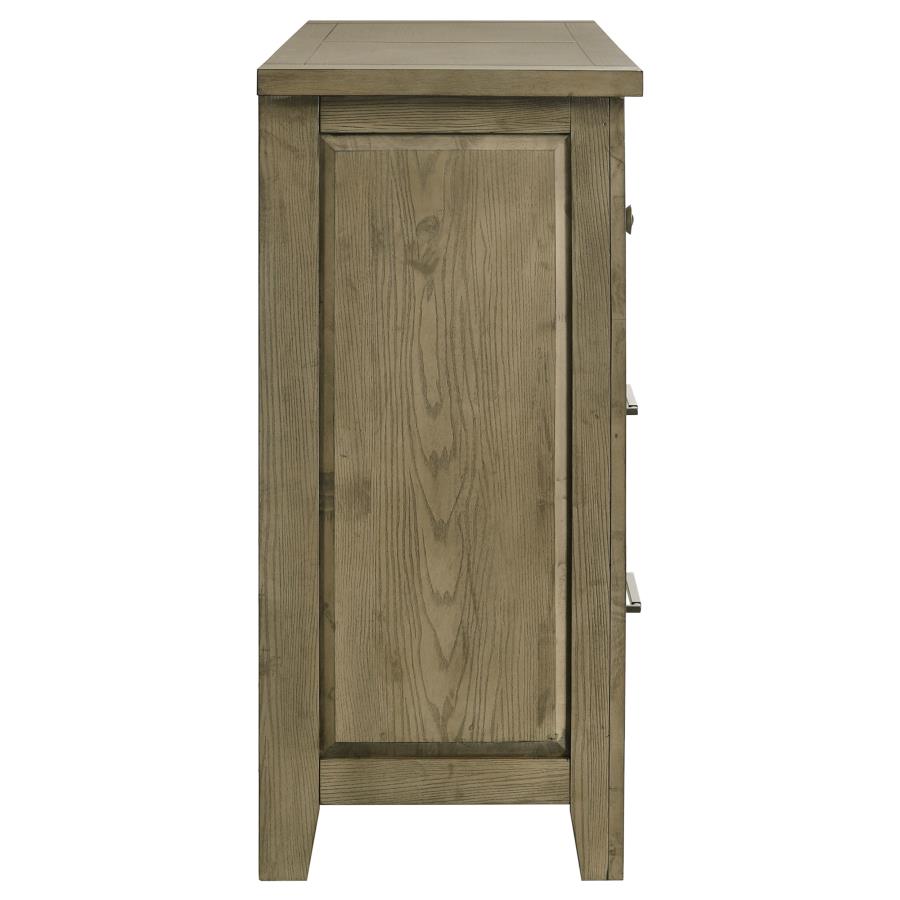 Hazlewood 6-drawer Bedroom Dresser Cabinet Vineyard Oak view 9