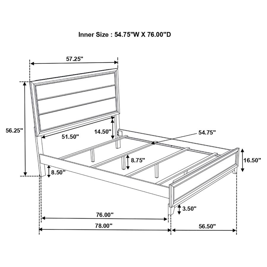 Watson Five-piece Full Bedroom Set Grey Oak view 15