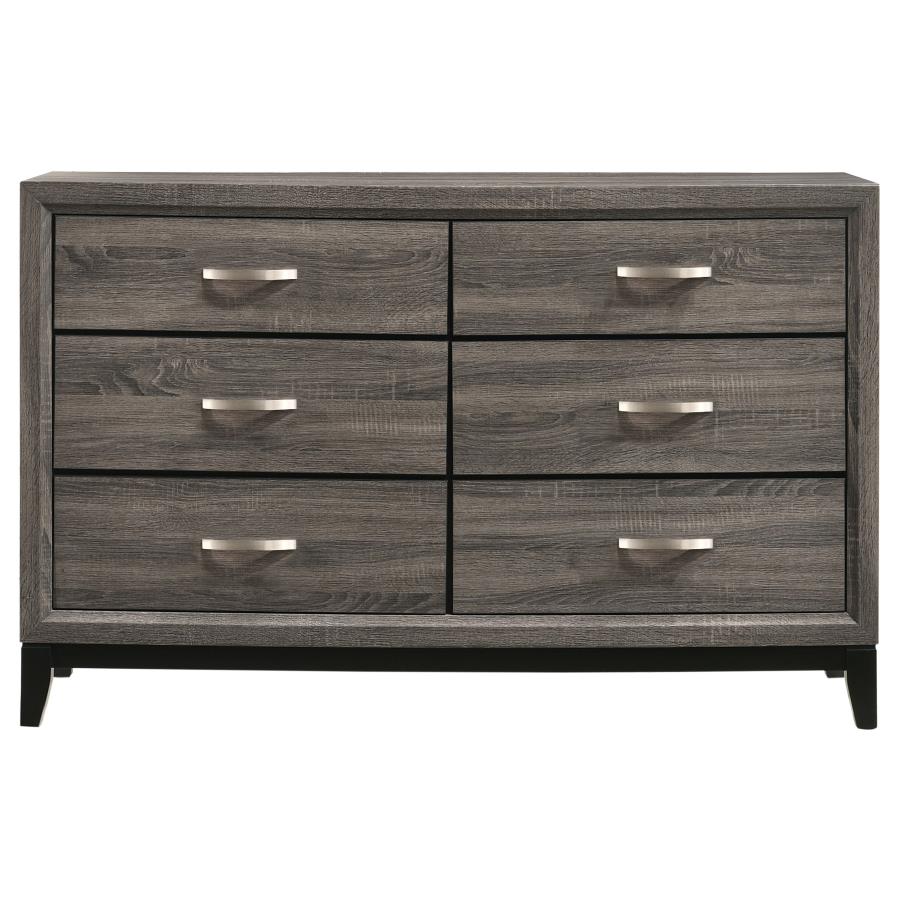 Watson Four-piece Eastern King Bedroom Set Grey Oak view 9