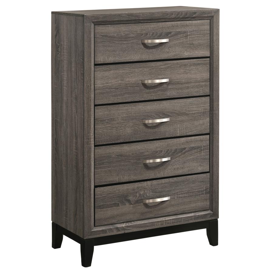 Watson Five-piece Queen Bedroom Set Grey Oak view 11