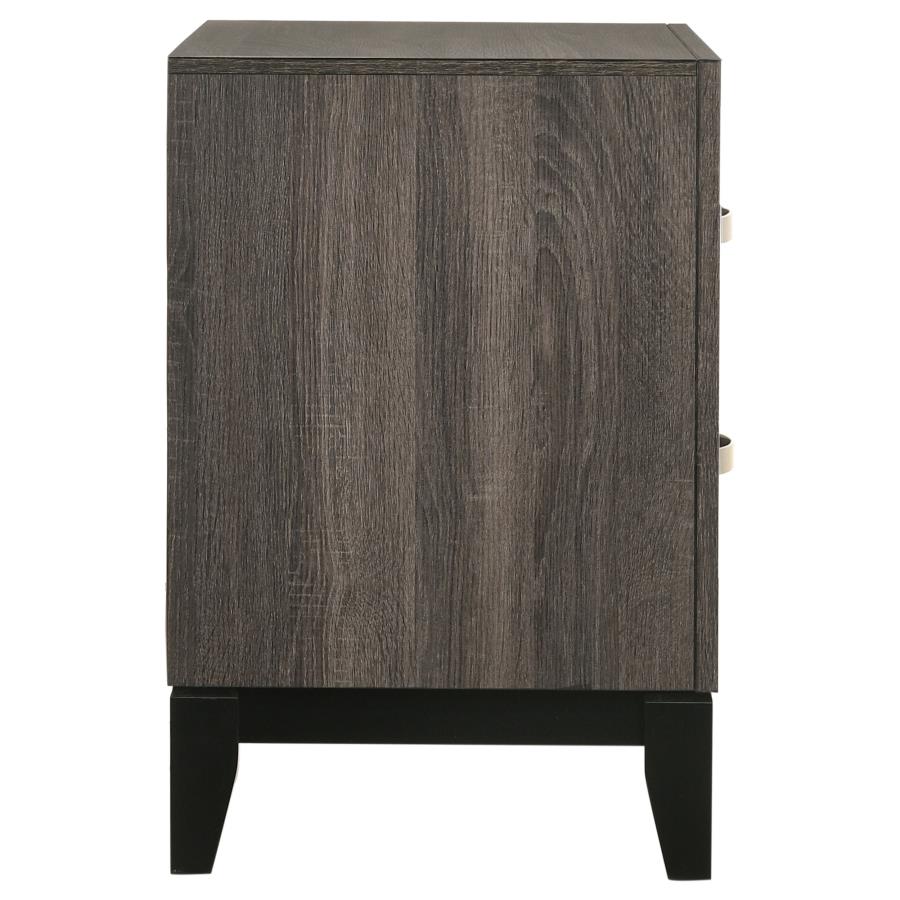 Watson 2-drawer Nightstand Grey Oak view 8