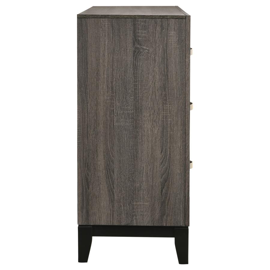 Watson 6-drawer Dresser Grey Oak view 9