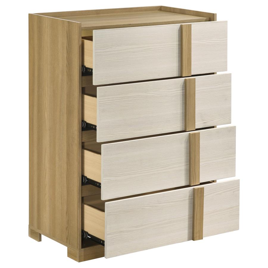 Hyland 4-drawer Chest of Drawers Natural view 9
