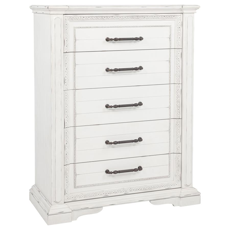 McKinney 5-piece Queen Bedroom Set Vintage White view 11