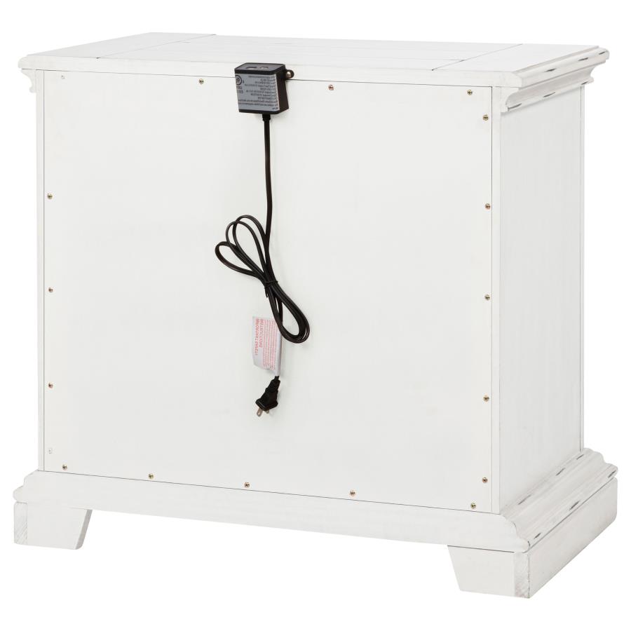 McKinney 2-drawer Nightstand with Dual USB Vintage White view 8