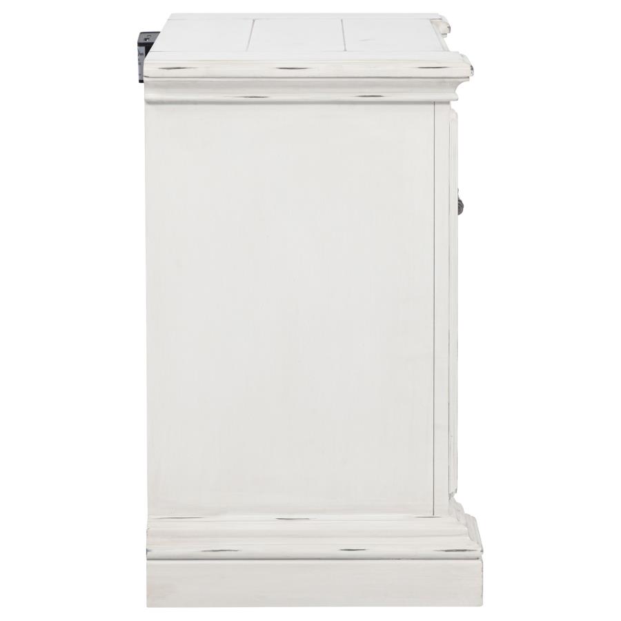 McKinney 2-drawer Nightstand with Dual USB Vintage White view 9
