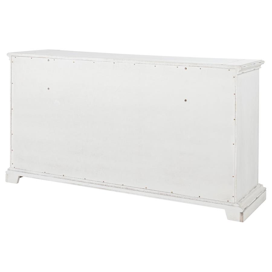 McKinney 6-drawer Bedroom Dresser Cabinet Vintage White view 8
