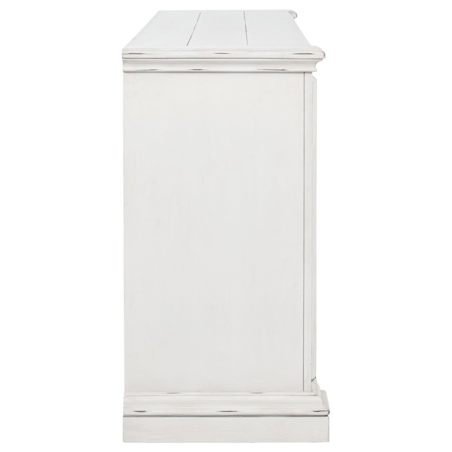 McKinney 6-drawer Bedroom Dresser Cabinet Vintage White view 9