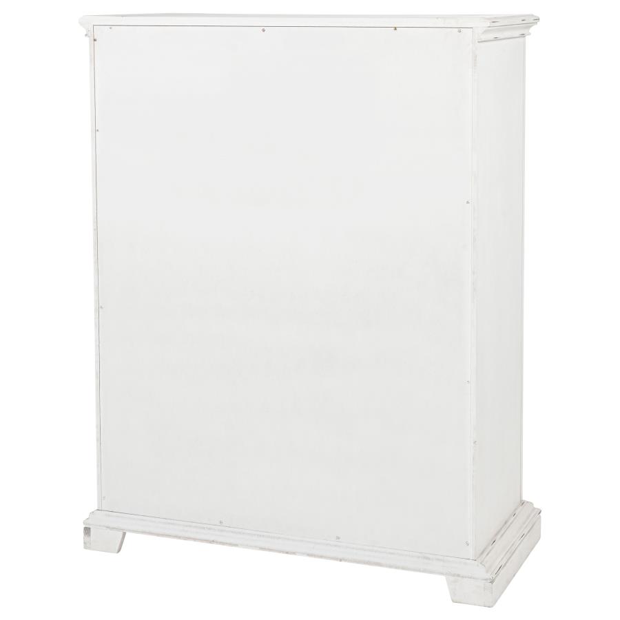 McKinney 5-drawer Bedroom Chest of Drawers Vintage White view 8