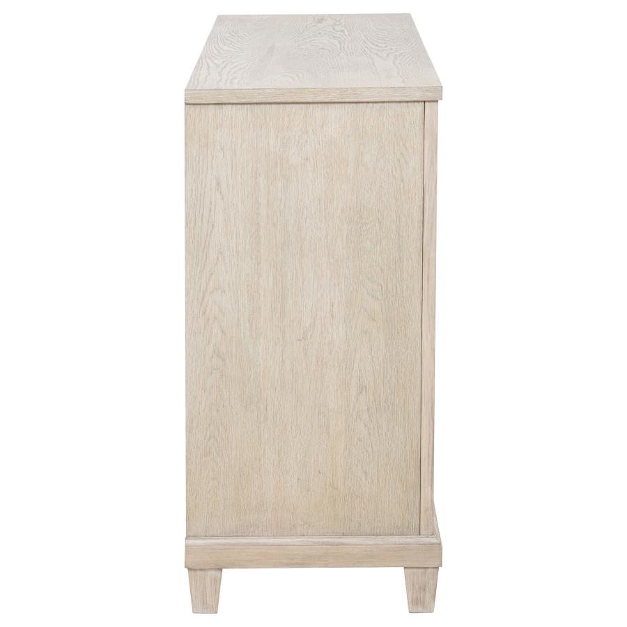 Pembroke 6-drawer Bedroom Dresser Cabinet Washed Oak view 9