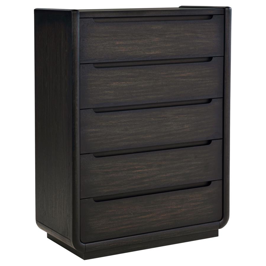 Leandro 5-piece Queen Bedroom Set Burnished Black view 11