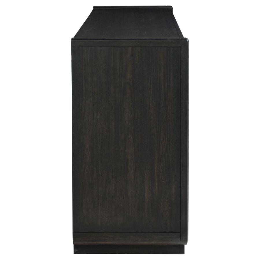 Leandro 8-drawer Bedroom Dresser Cabinet Burnished Black view 9