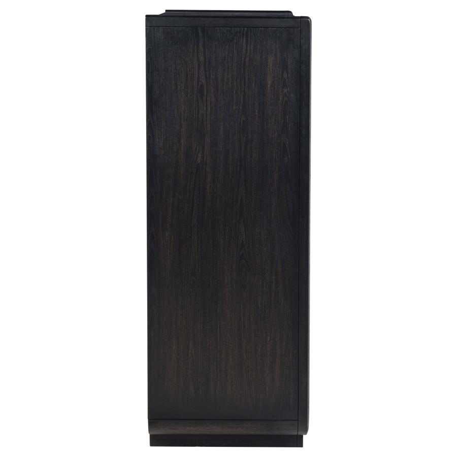 Leandro 5-drawer Bedroom Chest of Drawers Burnished Black view 9
