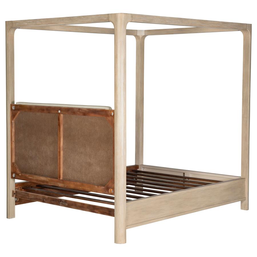 Solano 85-inch Queen Canopy Bed Weathered Mango view 8