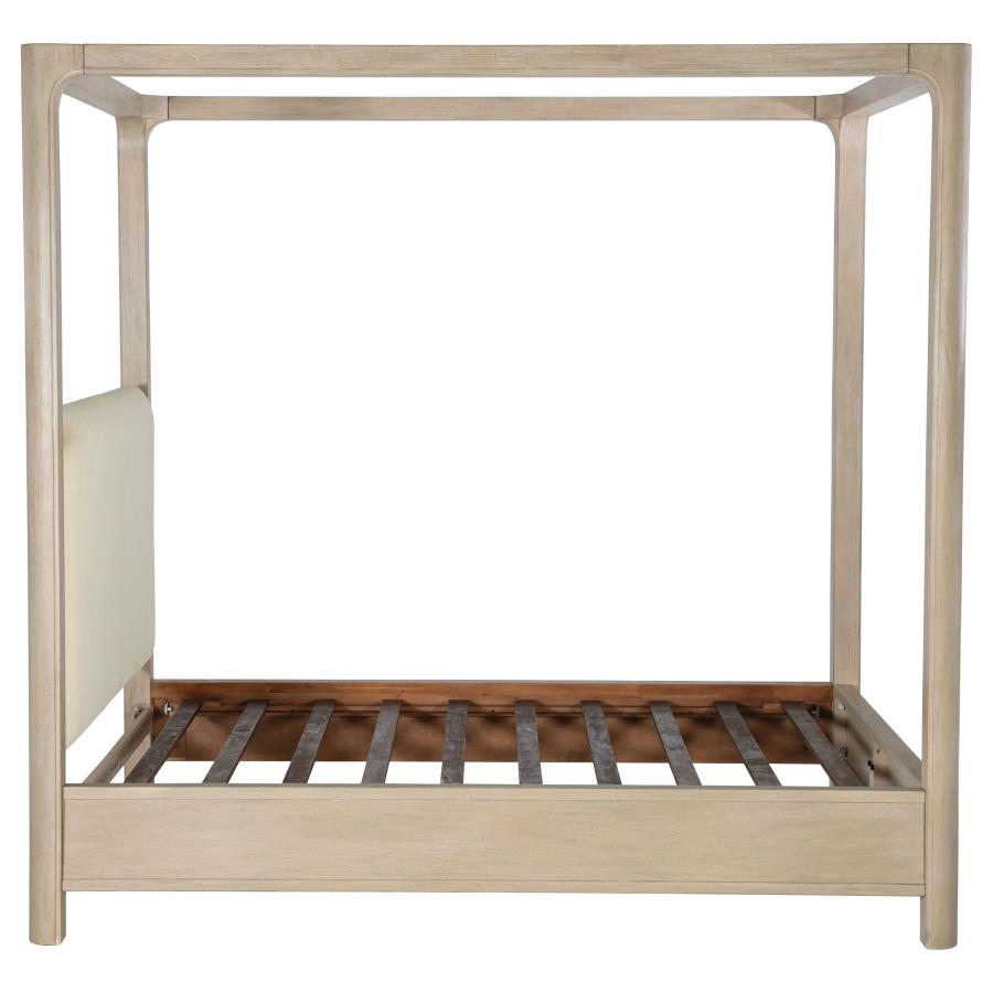 Solano 85-inch Queen Canopy Bed Weathered Mango view 9
