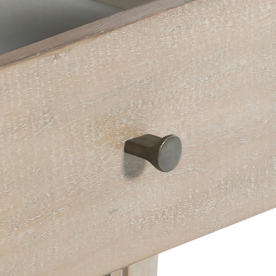 Solano 1-drawer Nightstand Bedside Table Weathered Mango view 11