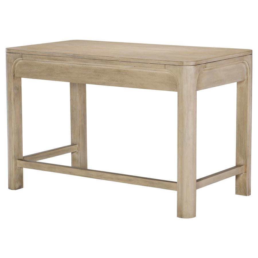 Solano 2-drawer Makeup Table Vanity Desk Weathered Mango view 8