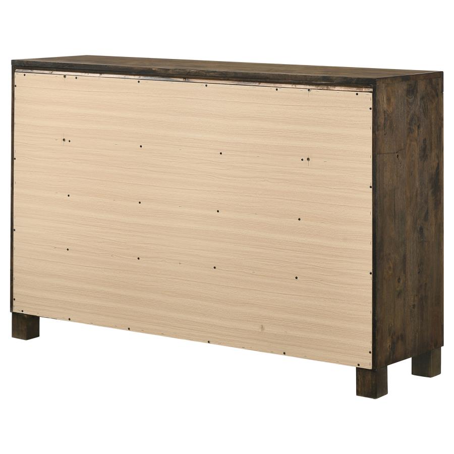 Woodmont 8-drawer Dresser Rustic Golden Brown view 8