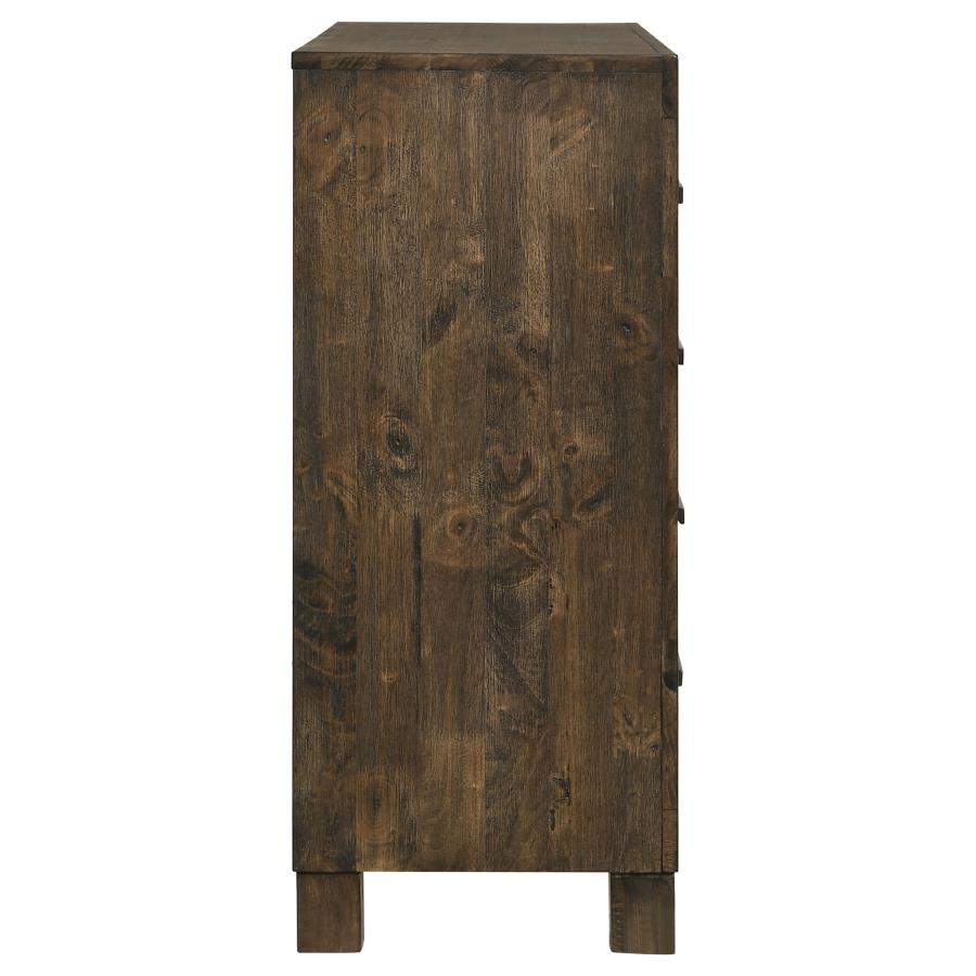Woodmont 8-drawer Dresser Rustic Golden Brown view 9