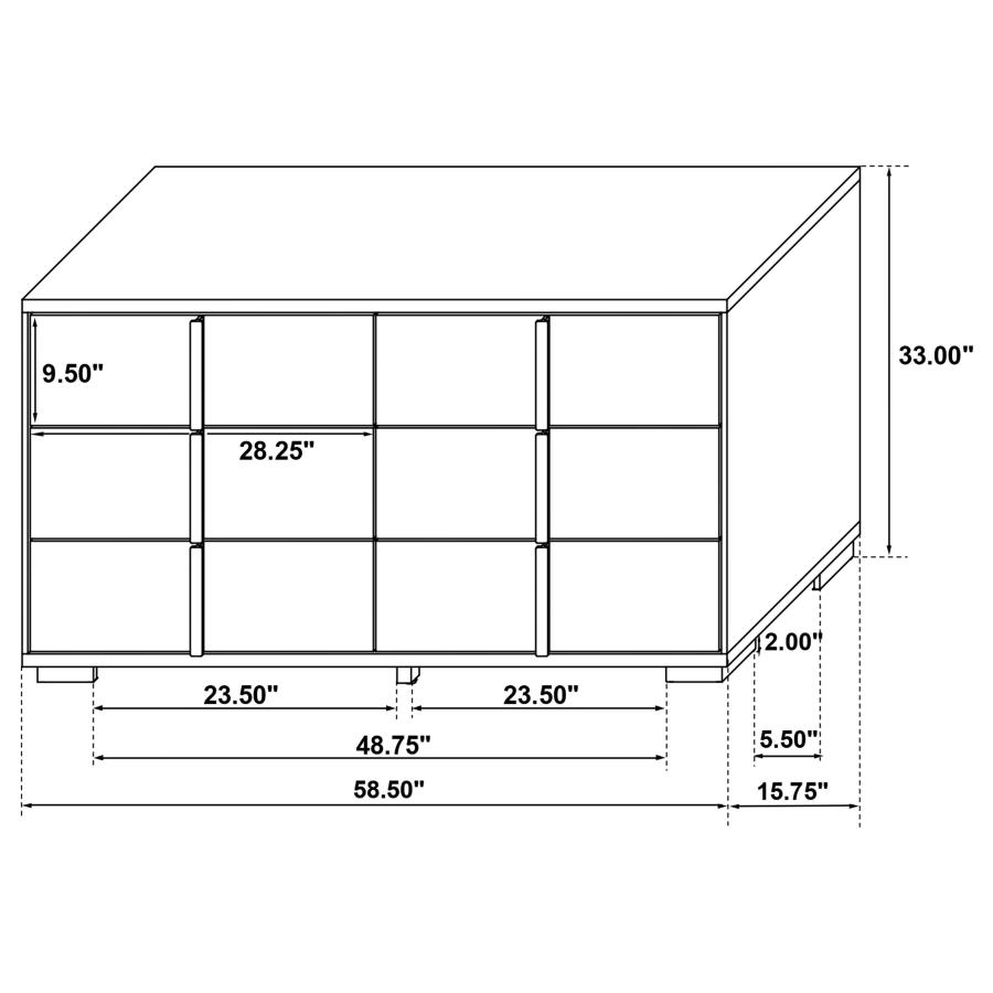 Marceline 5-piece Eastern King Bedroom Set White view 18