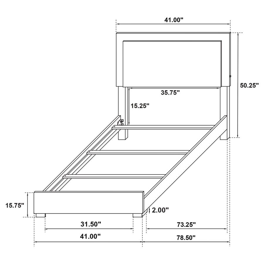 Marceline 5-piece Twin Bedroom Set White view 16