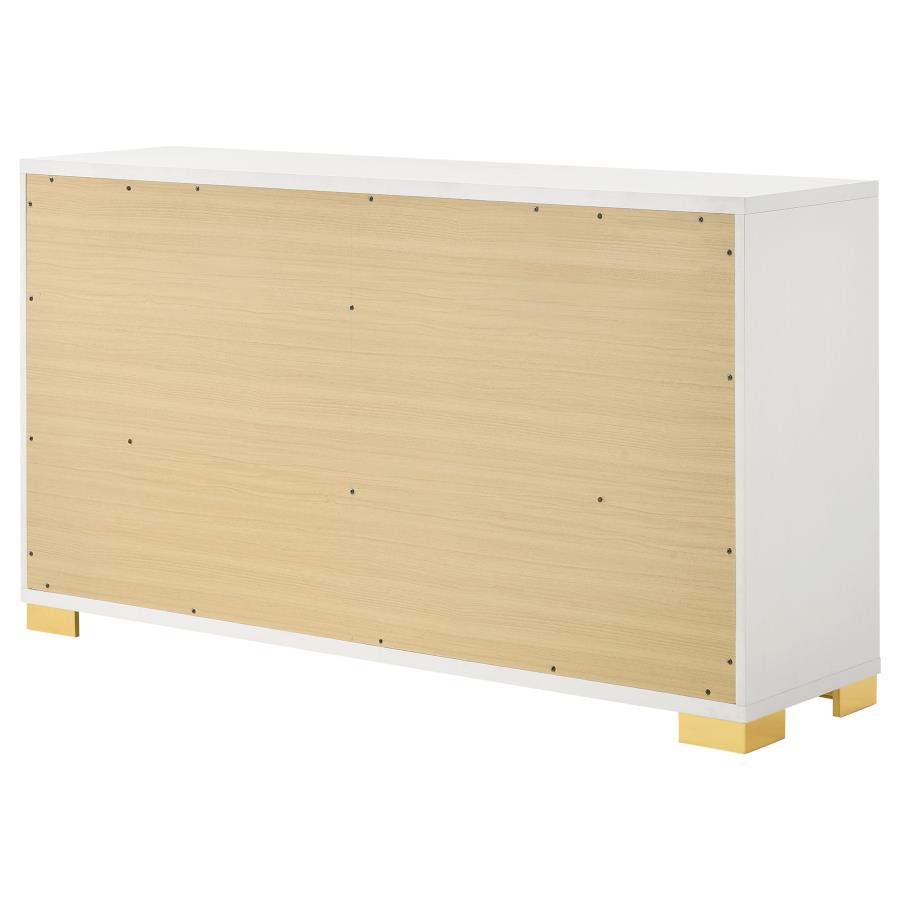 Marceline 6-drawer Dresser White view 8