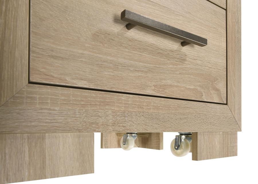 Arielle 4-piece Queen Bedroom Set Light Oak view 13