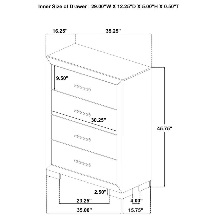 Arielle 5-piece Queen Bedroom Set Light Oak view 19