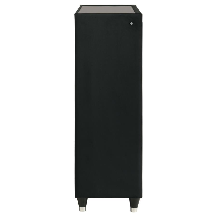 Lorient 5-drawer LED Chest of Drawers Black view 9