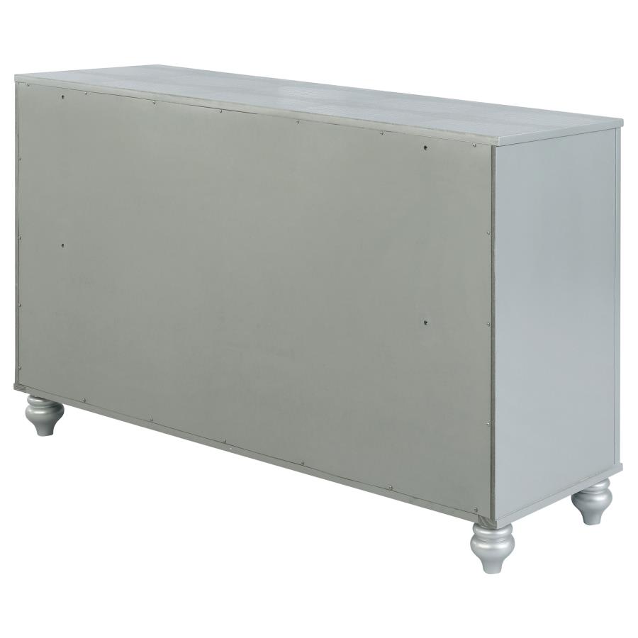Gunnison 6-drawer Dresser Silver Metallic view 8