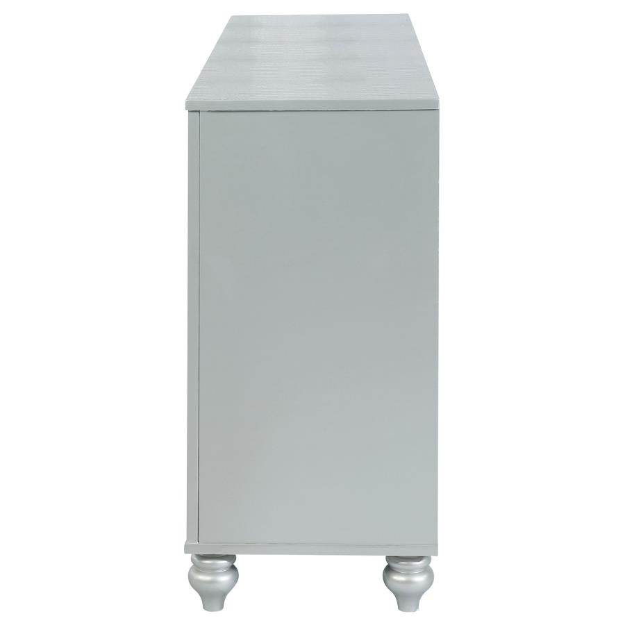 Gunnison 6-drawer Dresser Silver Metallic view 9