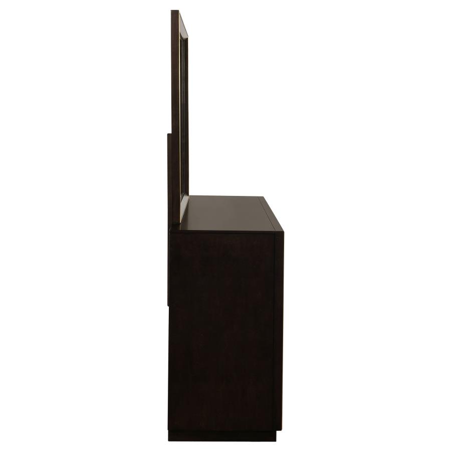 Durango 8-drawer Dresser with Mirror Smoked Peppercorn view 9