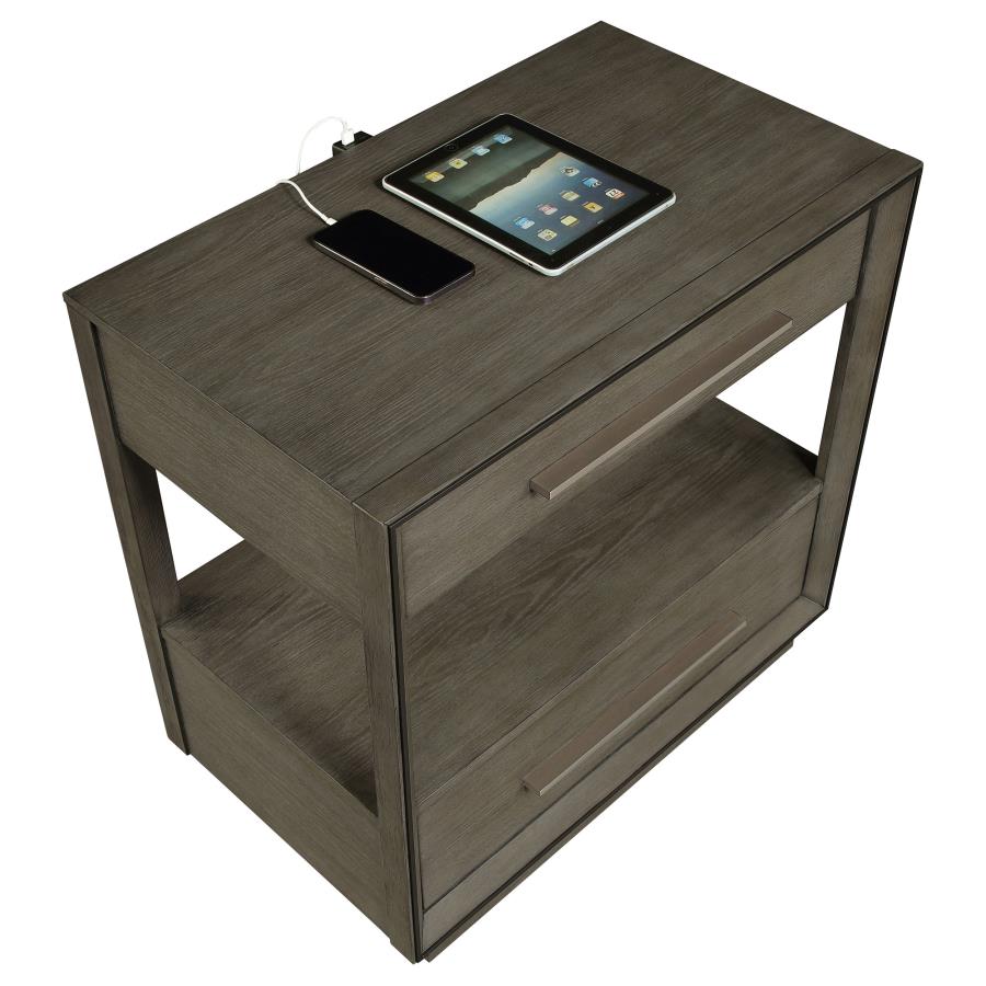 Durango 4-piece Queen Bedroom Set Taupe Oak view 12