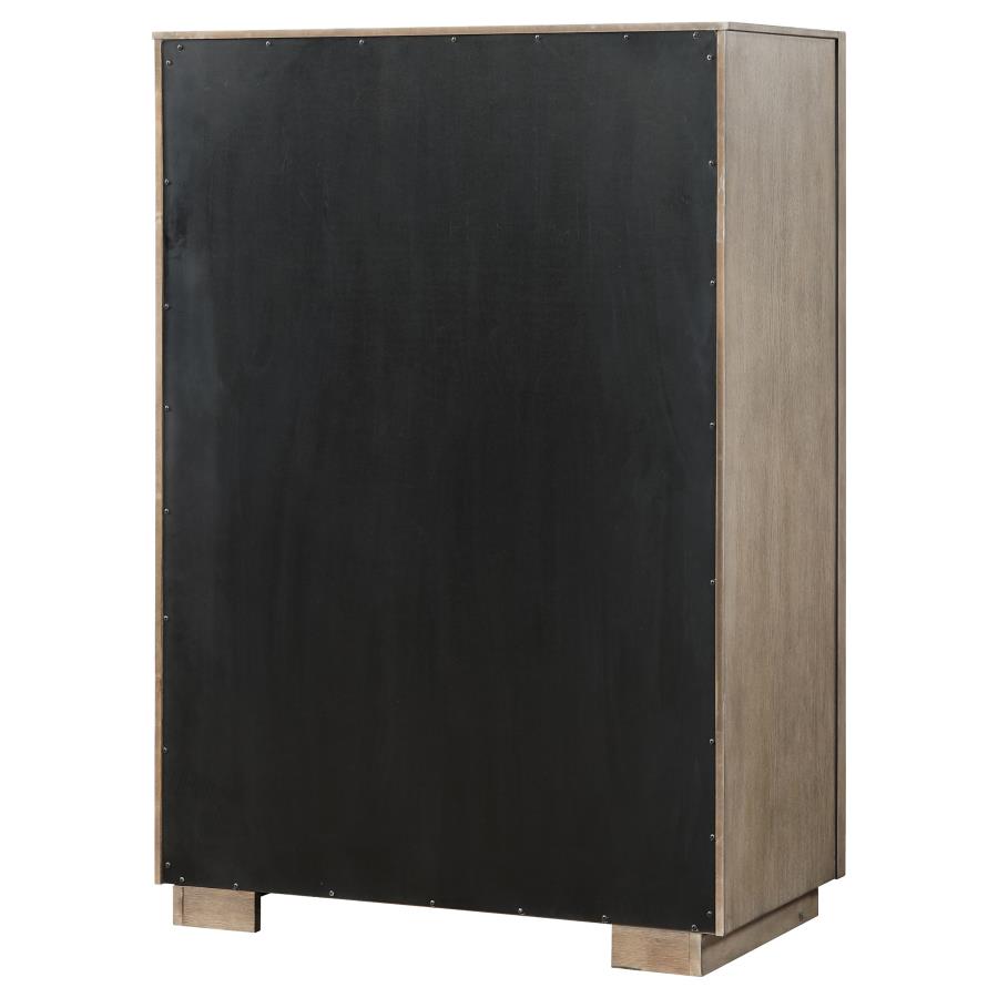 Durango 5-drawer Bedroom Chest Taupe Oak view 8