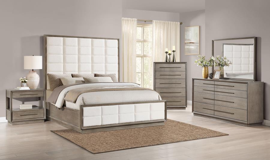 Durango 5-drawer Bedroom Chest Taupe Oak view 13