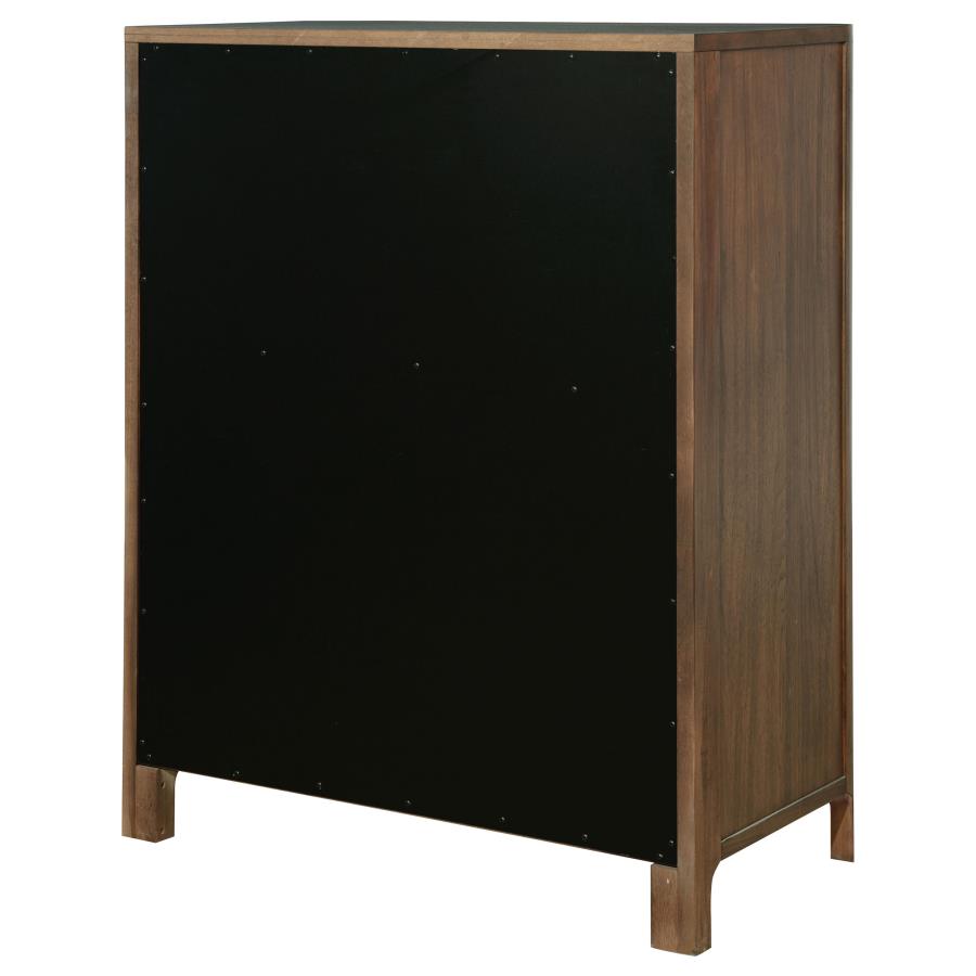 Maderia 5-drawer Chest of Drawers Walnut view 8
