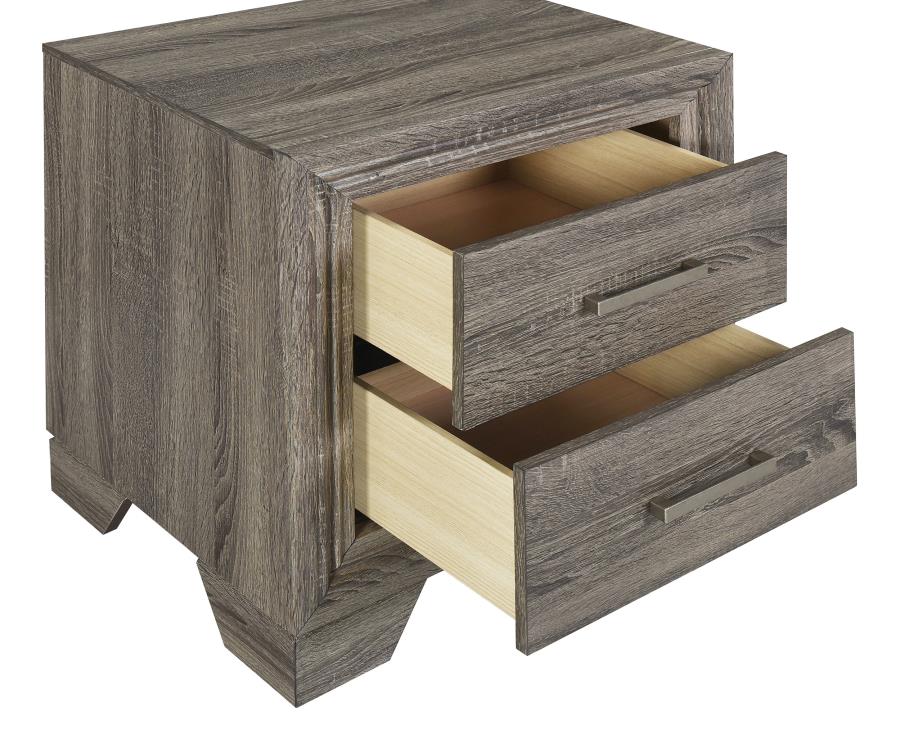 Wright 4-piece Eastern King Bedroom Set Brown Oak view 12