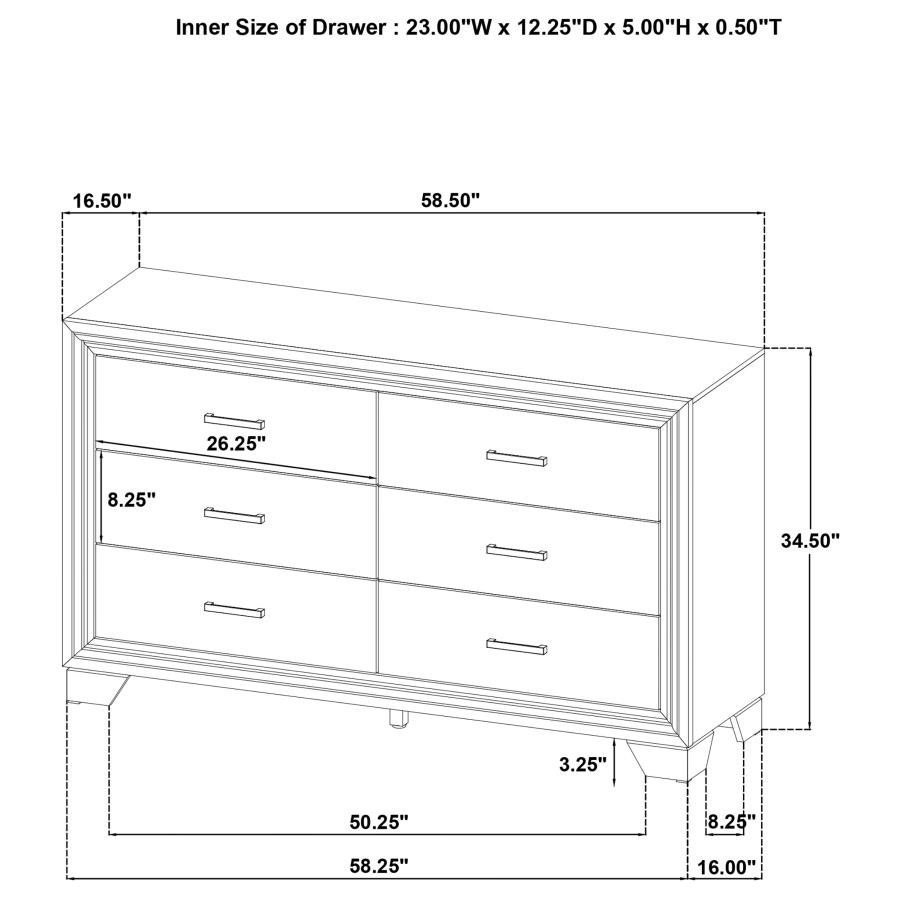 Wright 5-piece Queen Bedroom Set Brown Oak view 18