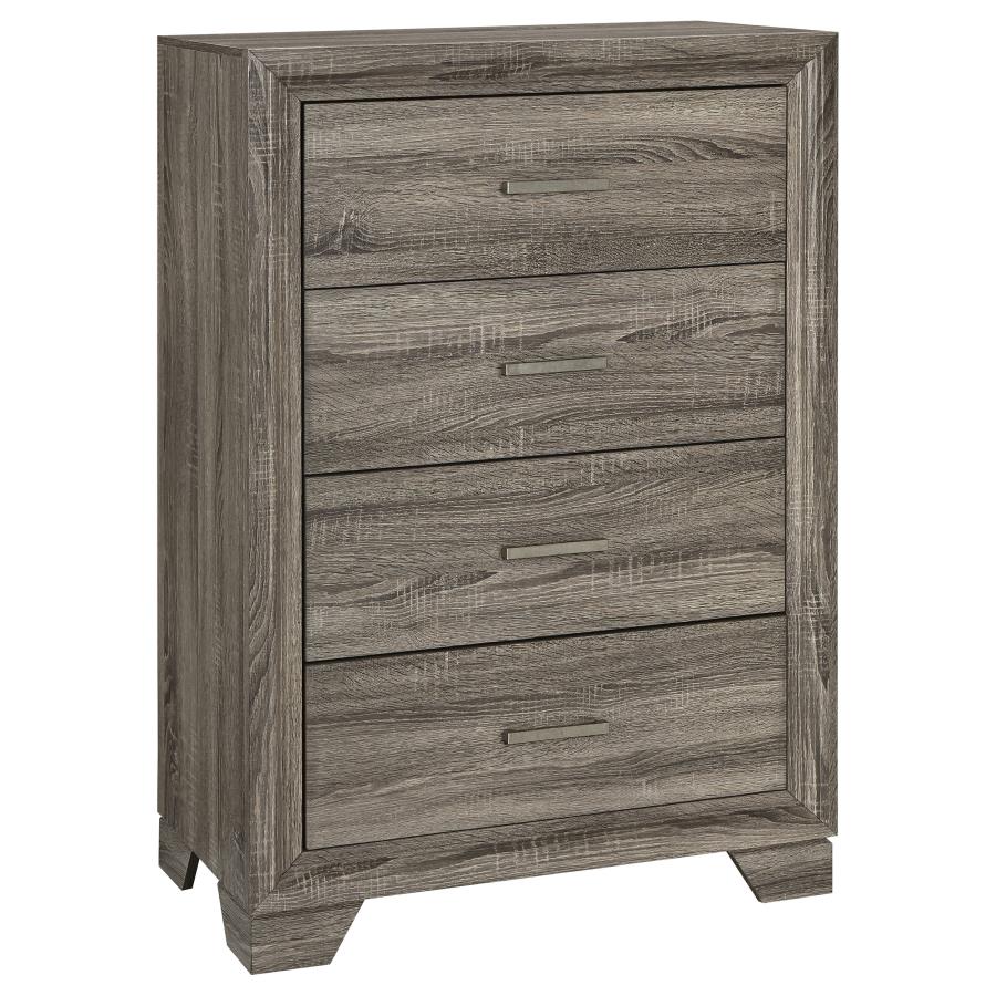 Wright 5-piece Queen Bedroom Set Brown Oak view 11