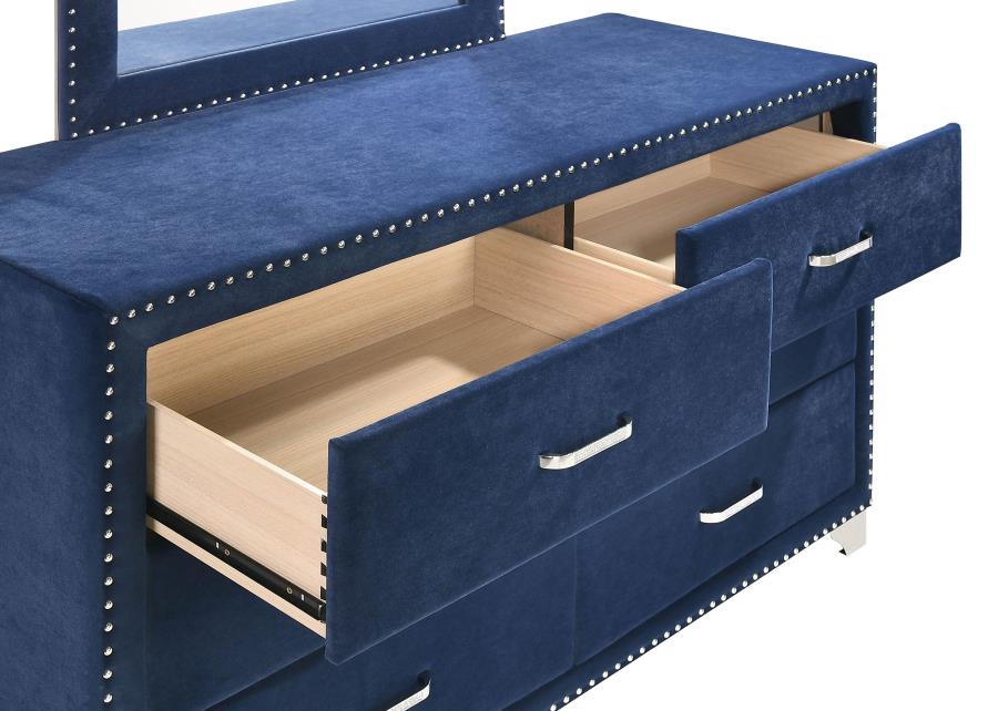 Melody 5-piece Eastern King Bedroom Set Pacific Blue view 9