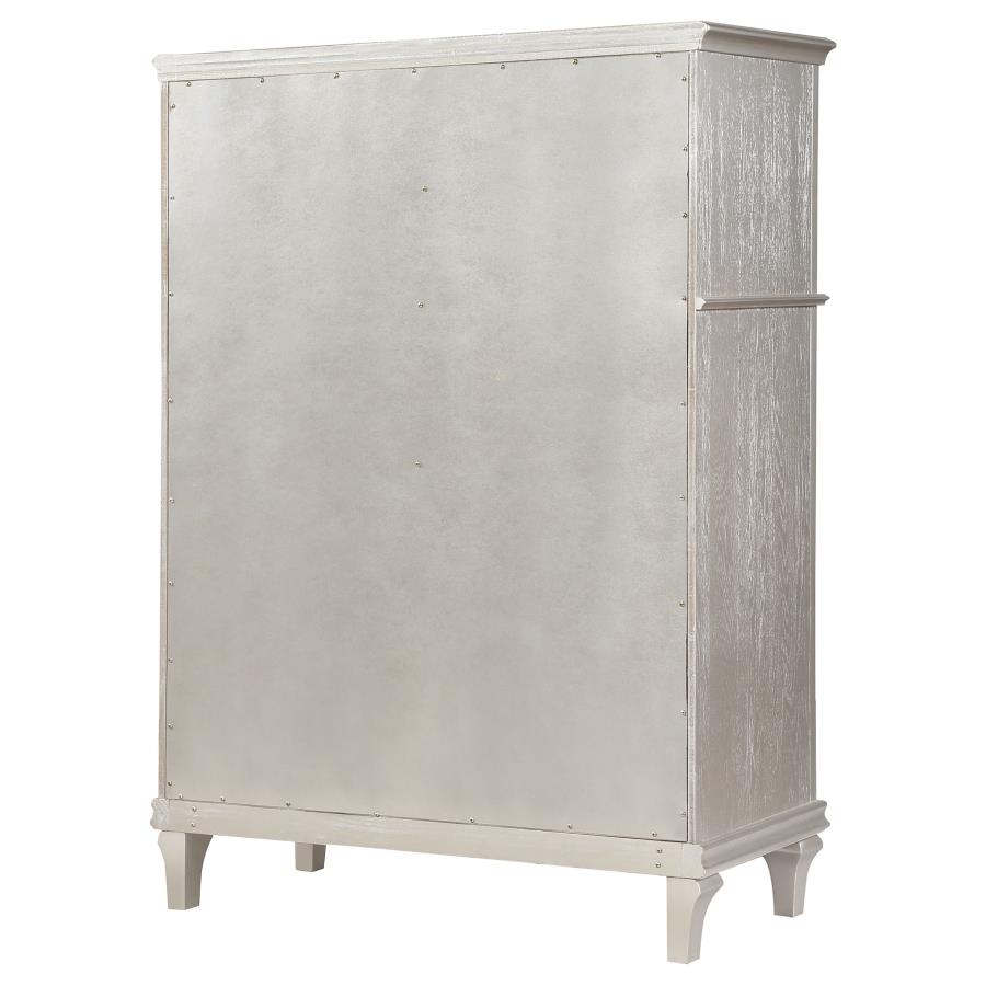 Evangeline 6-drawer Bedroom Chest Silver Oak view 8